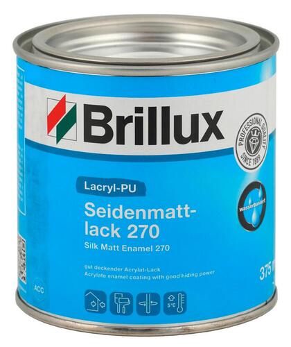 Brillux Lacryl-PU Seidenmattlack 270, 0095 weiß